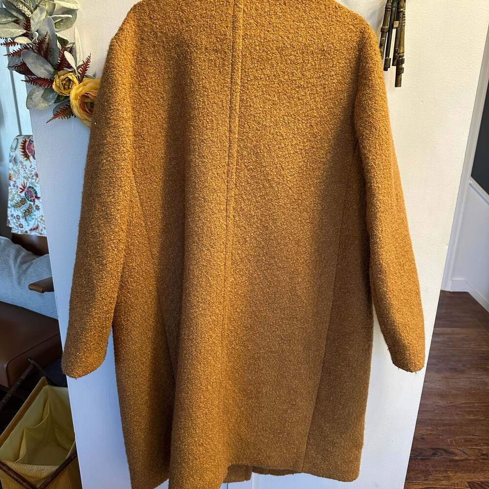 J.Crew Textured Bouclé Wool-Blend Coat | Plus Size 20 | Classic Silhouette - Picture 4 of 7